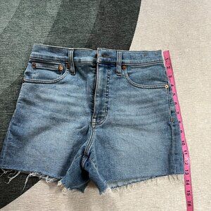 Madewell High Rise Denim Shorts, Size 27